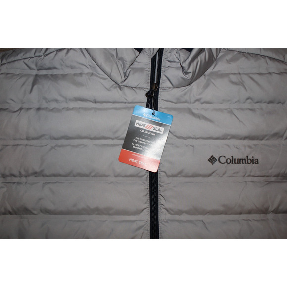 COLUMBIA Men's Heritage Peak Goose 650 Down Jacket W/ Heat Seal Sz XL Gray - Picture 3 of 7